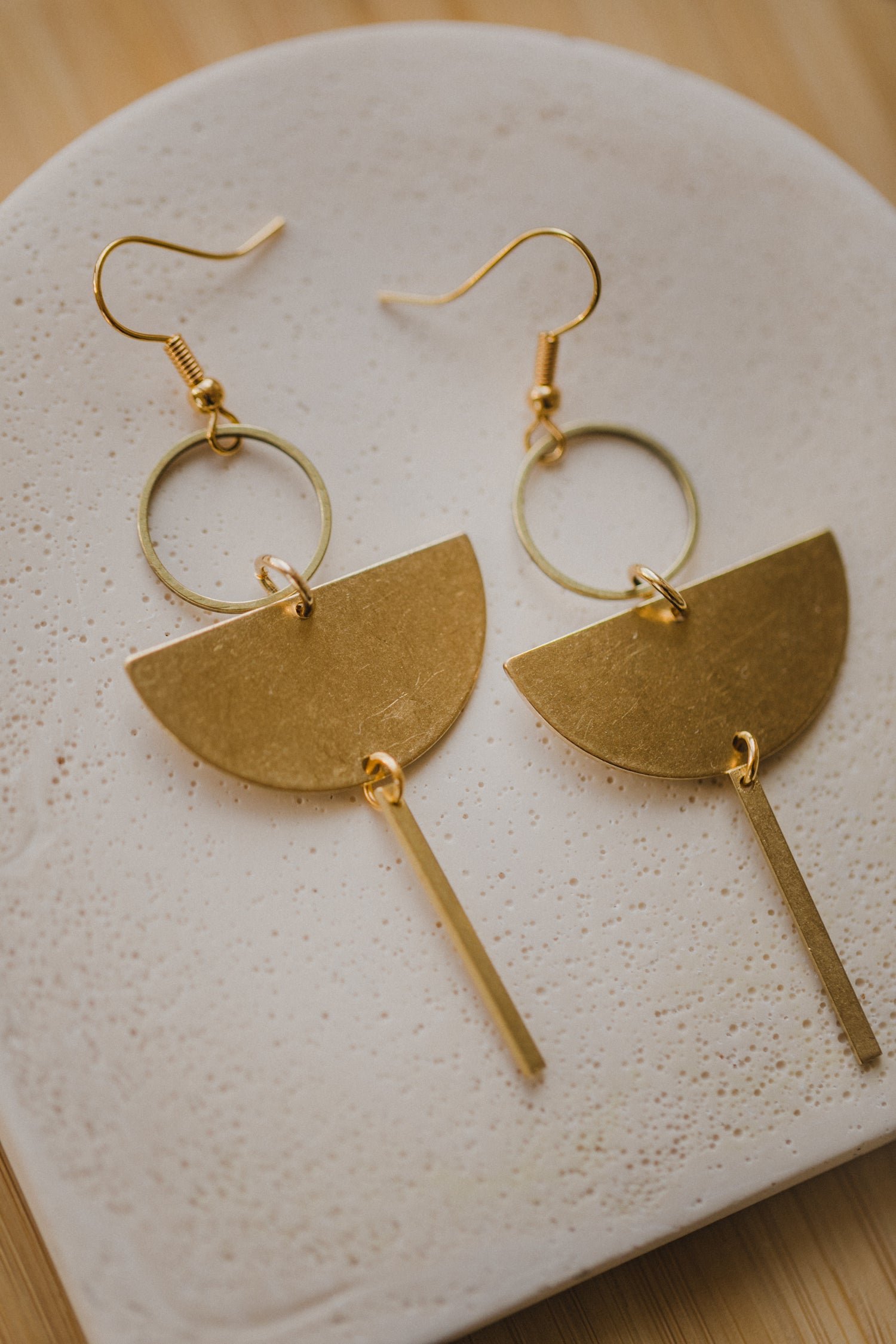 brass earrings drops