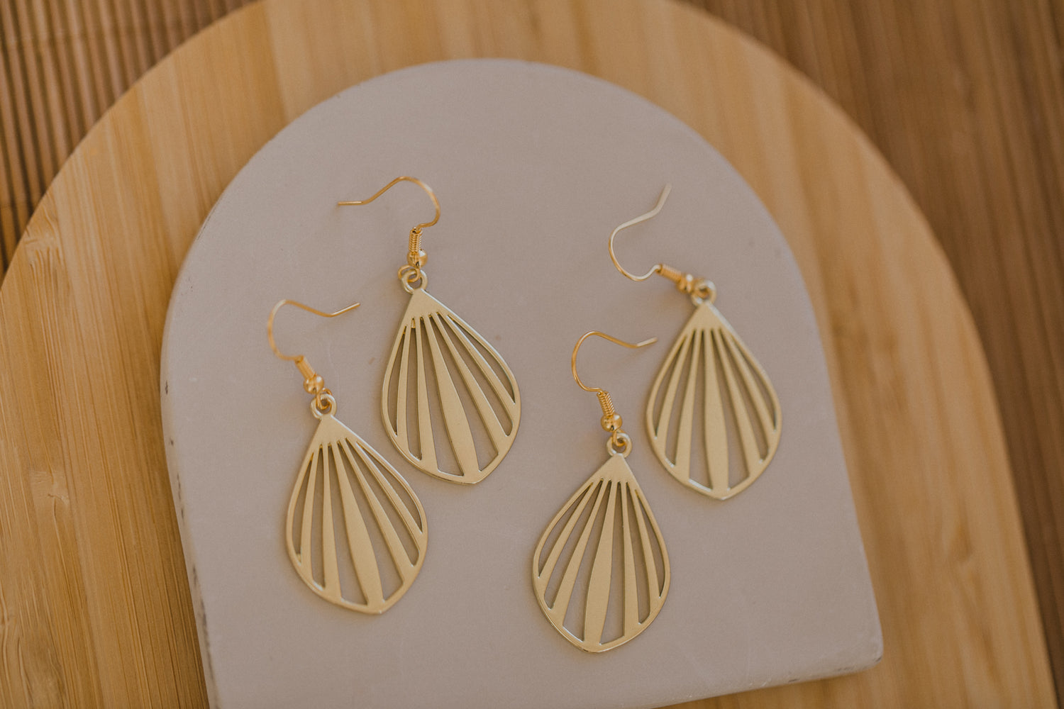 brass earrings drops