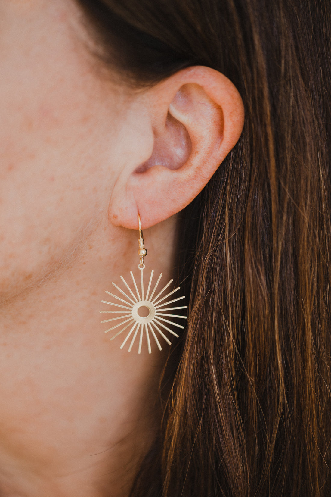 brass earrings drops