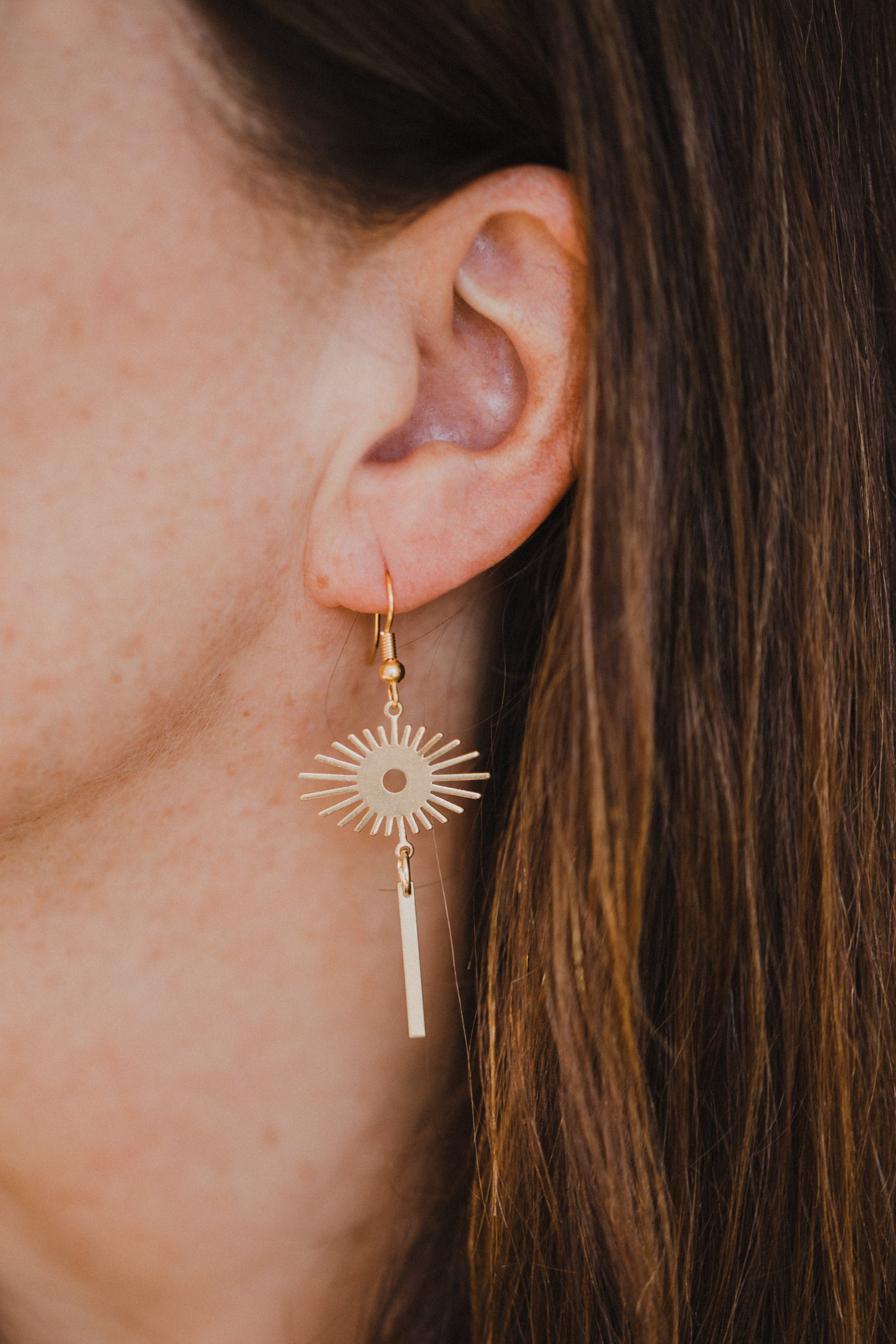 brass earrings drops