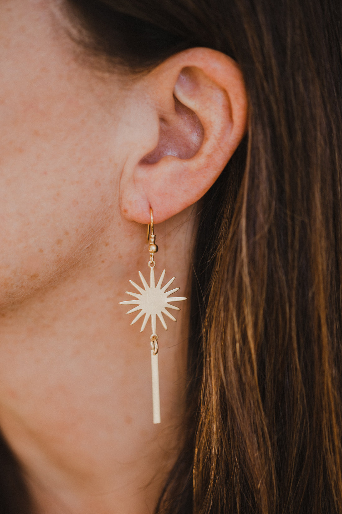 brass earrings drops