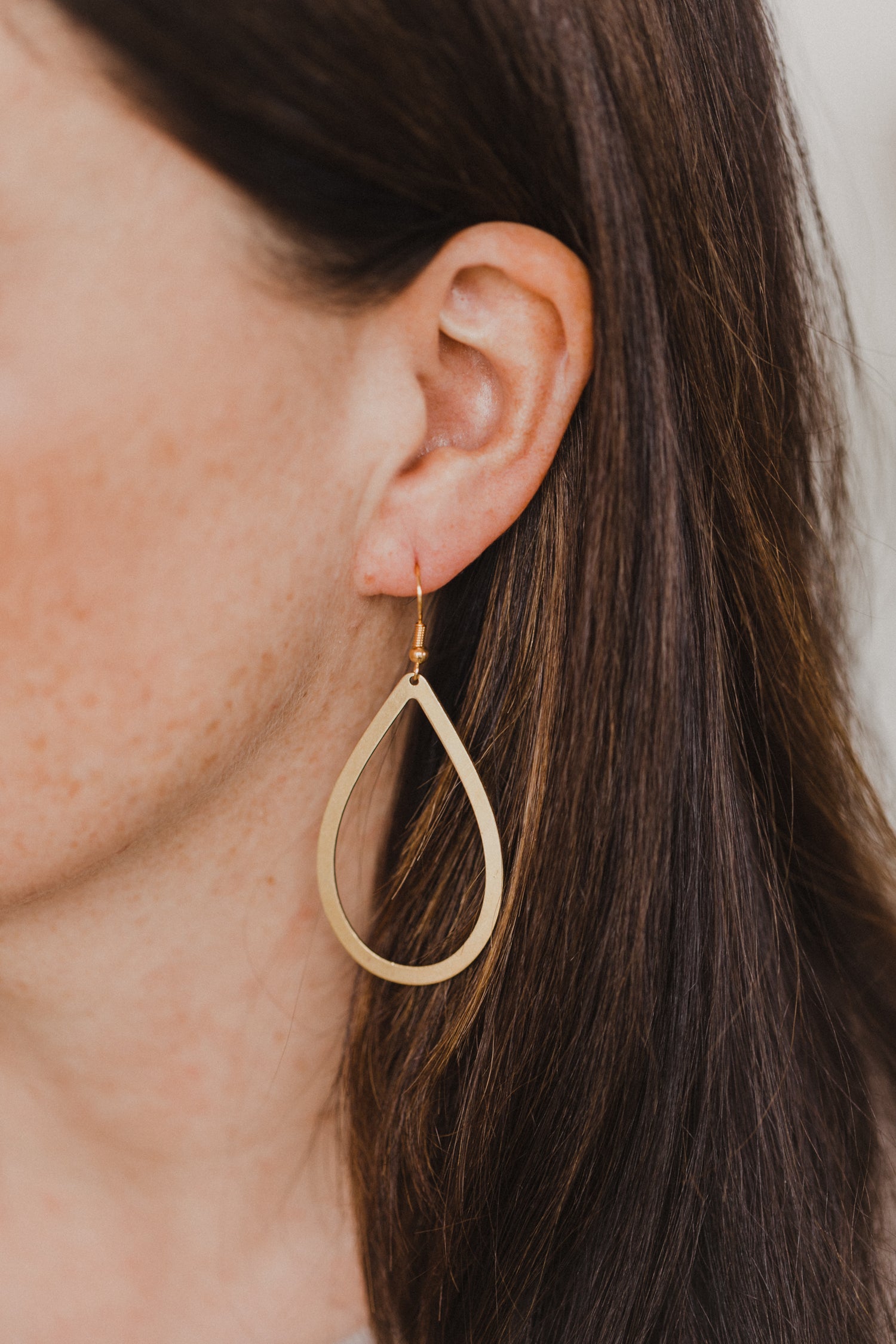 brass earrings drops