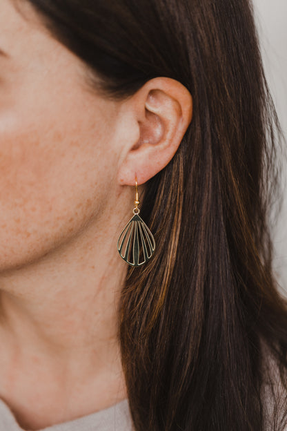 brass earrings drops