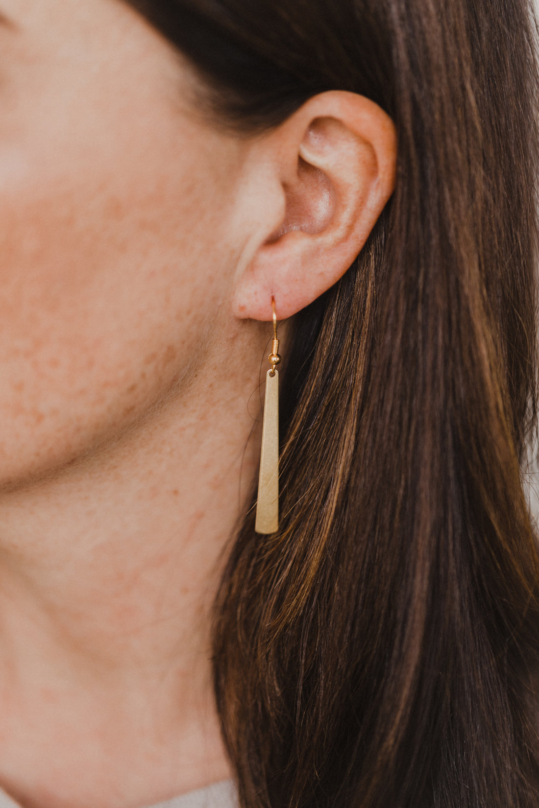 brass earrings drops