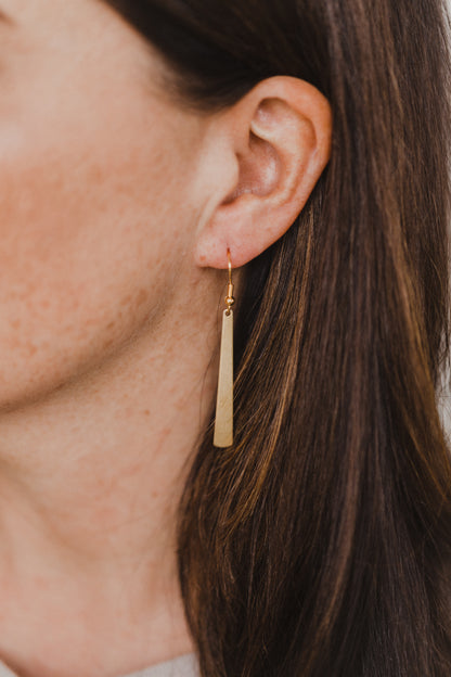 brass earrings drops