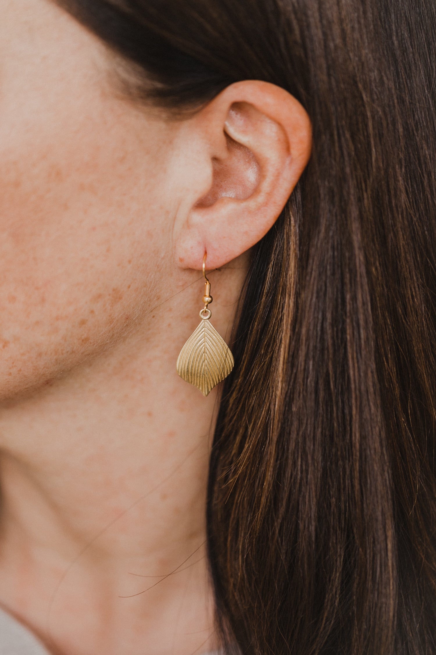 fringe earrings made of brass