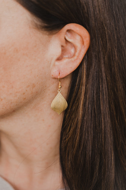 fringe earrings made of brass