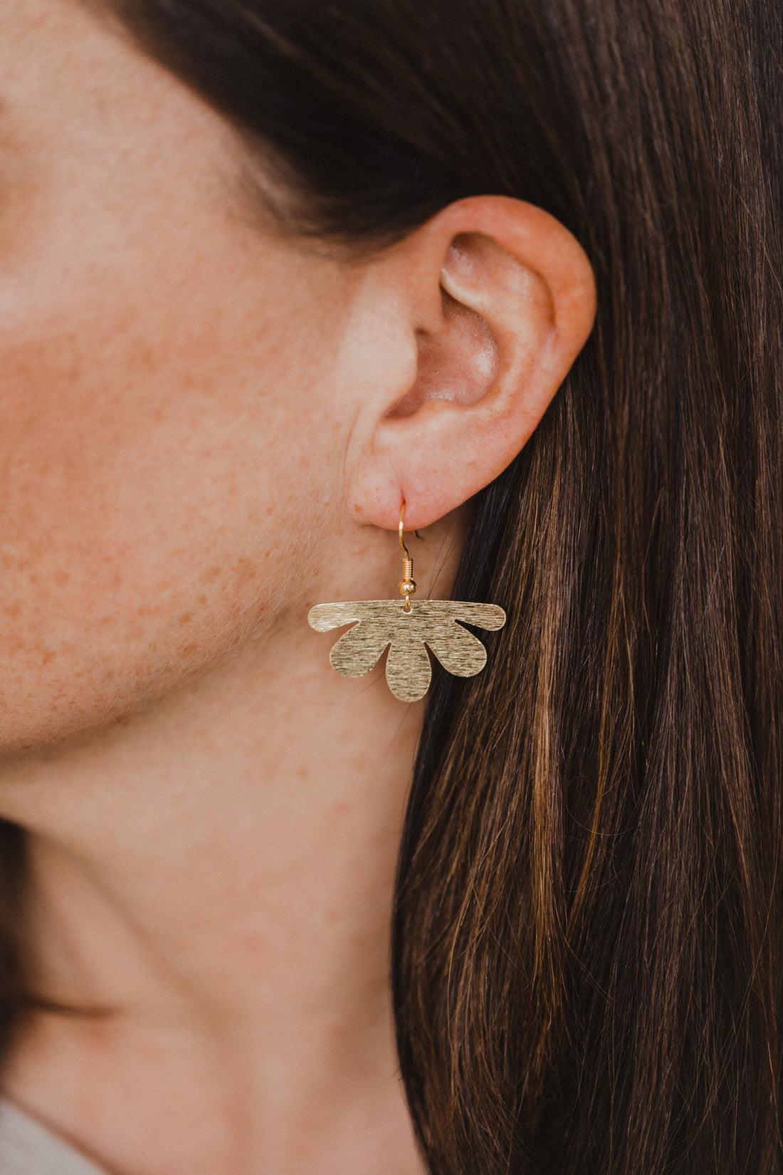 fringe earrings made of brass