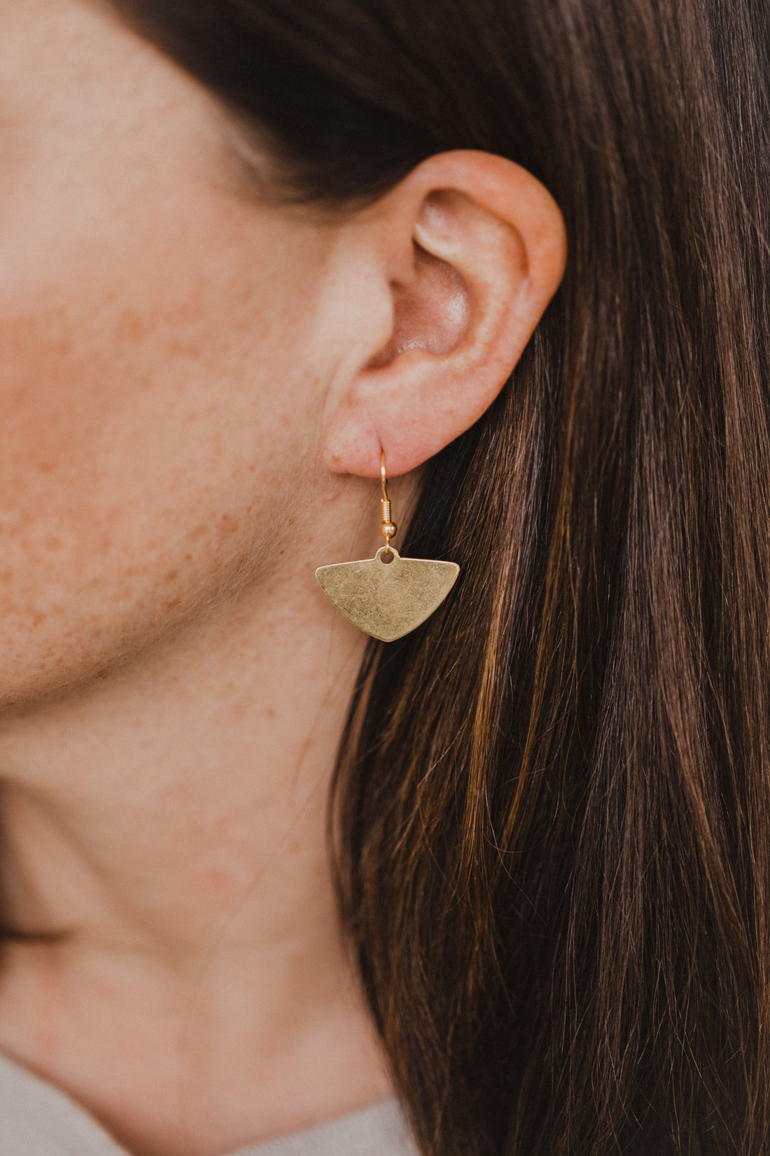 brass earrings drops