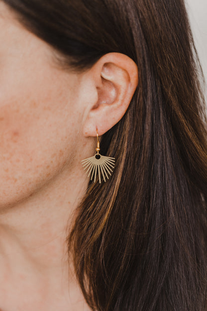 fringe earrings made of brass