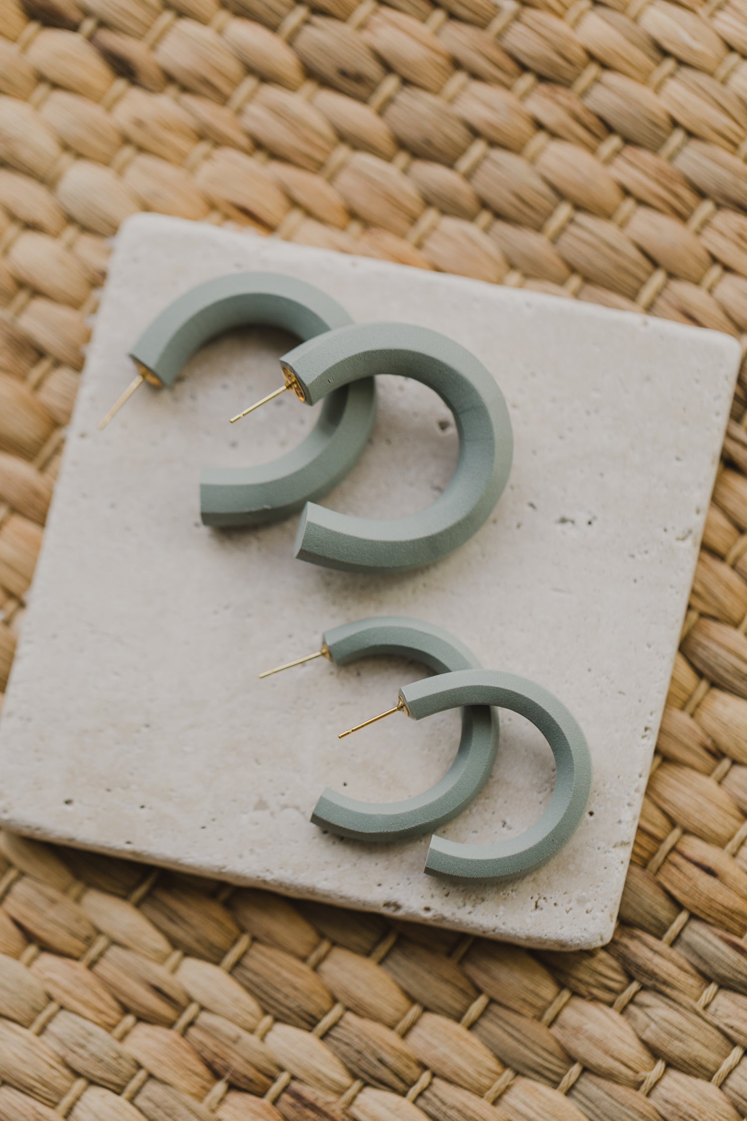 MORA - Drop earrings made of polymer clay