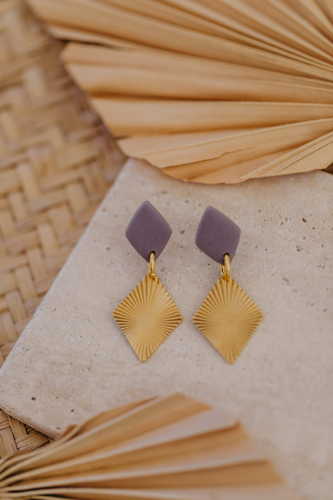 fringe earrings made of brass