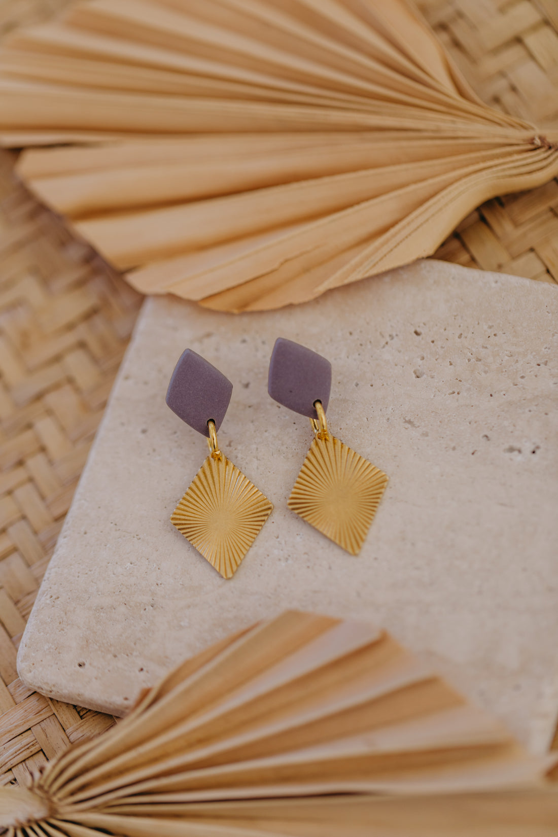 fringe earrings made of brass