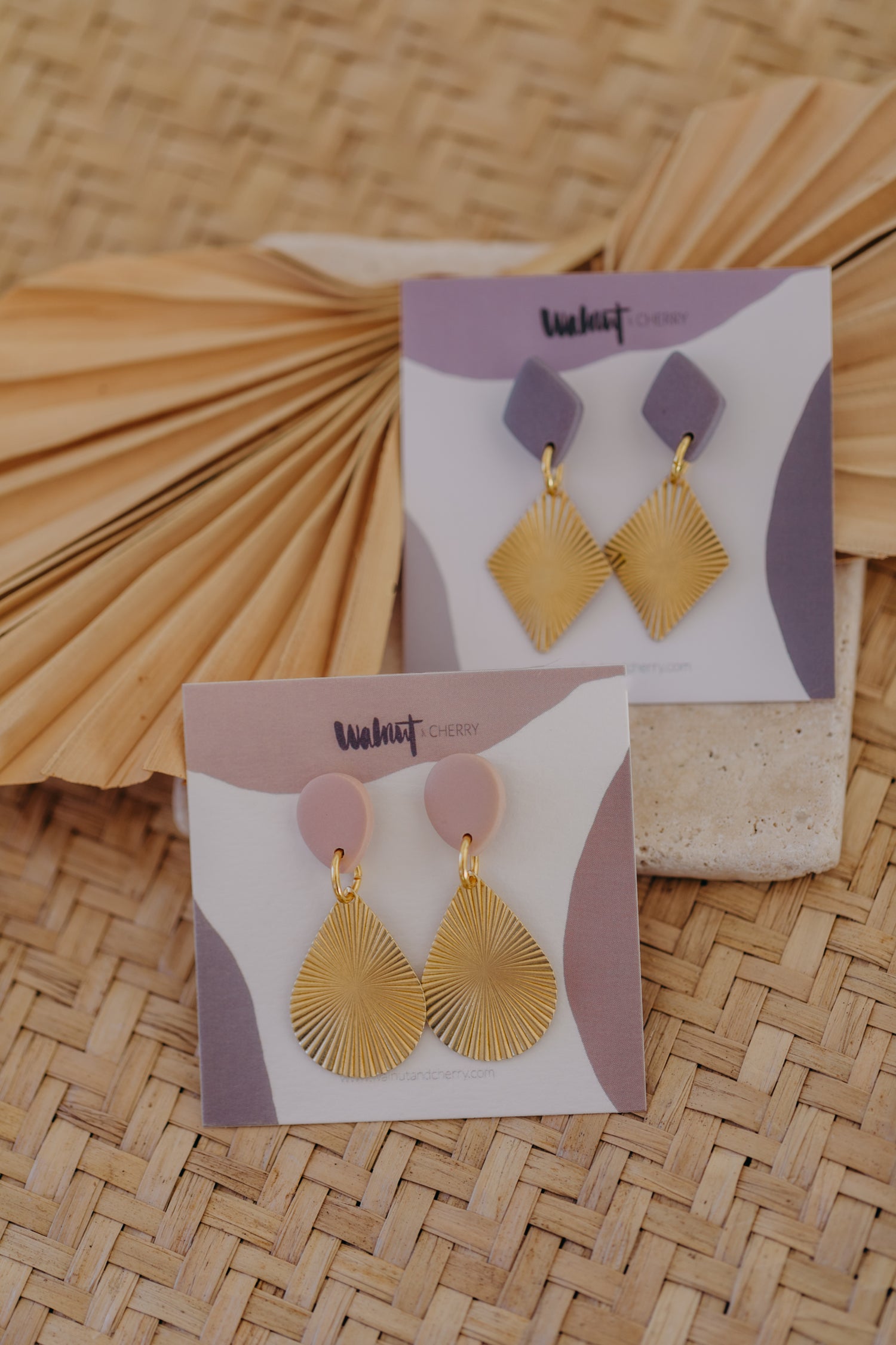 fringe earrings made of brass