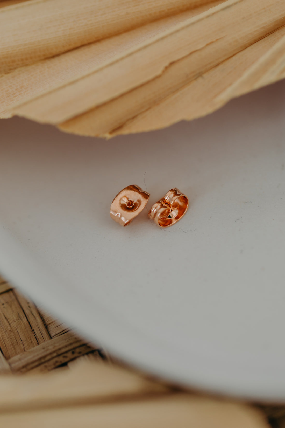 ARIA - Hoop earrings with drop polymer clay and brass fan