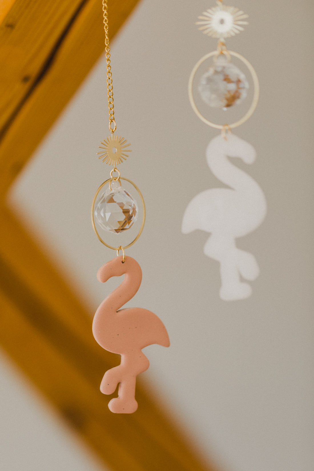 Suncatcher Flamingo, pink or white 