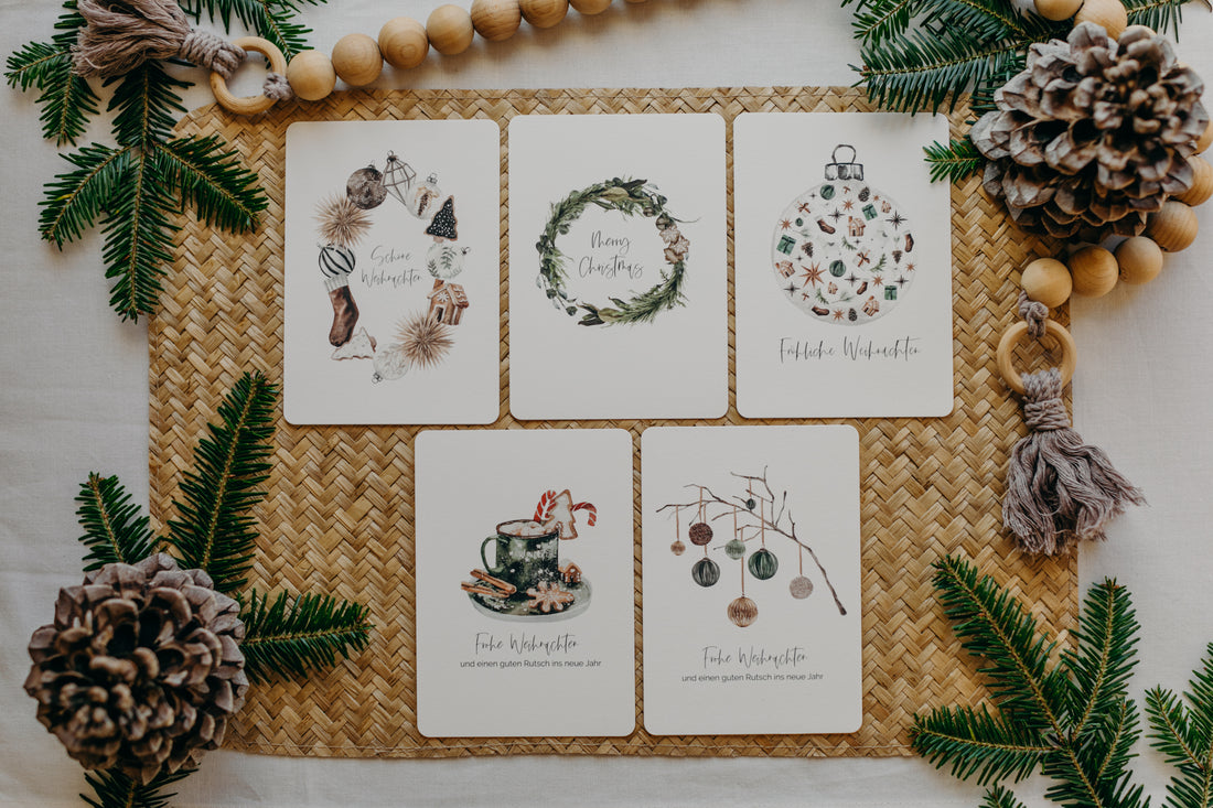 Postcard Set 2: Christmas Postcard Set (5 pieces)