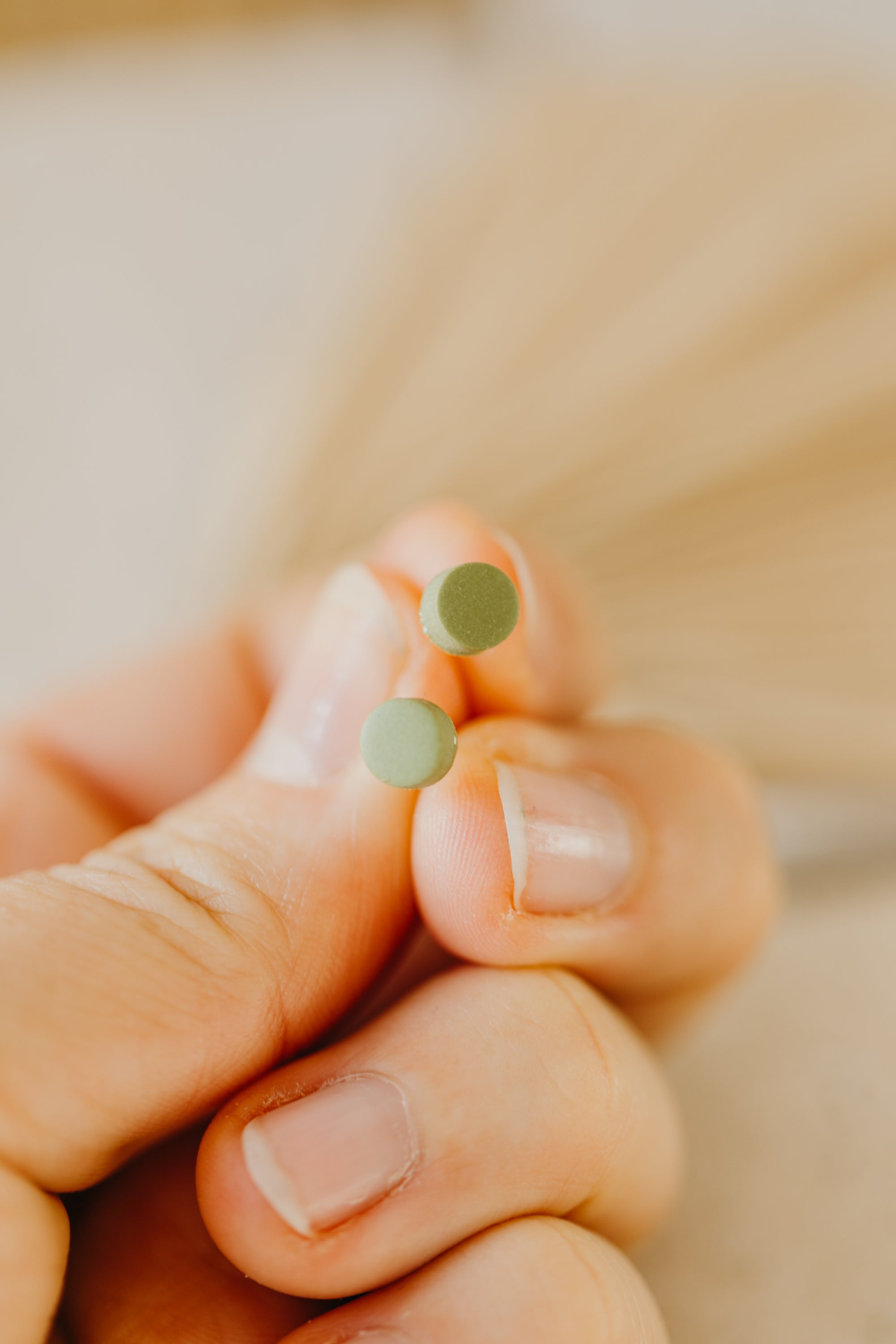 YUNA - small round earrings made of polymer clay in different colors